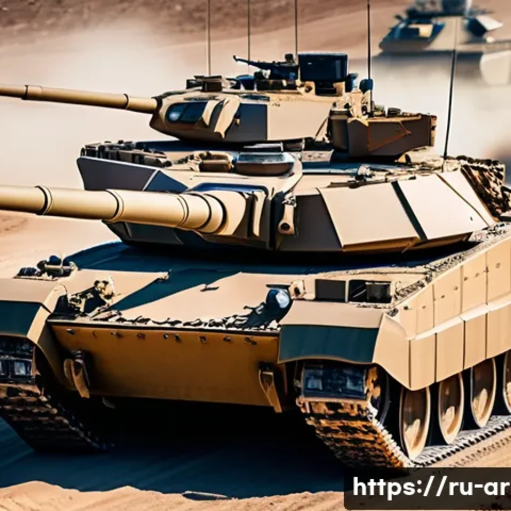 육군 기갑 부대의 역할 - A highly detailed modern tank battalion in an open battlefield setting, featuring three tank compani...